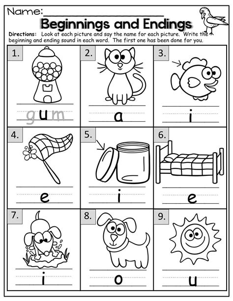 Beginning Middle End Worksheet – Imsyaf.com