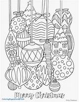 Detailed Christmas Coloring Pages At GetColoringscom  Free Printable sketch template