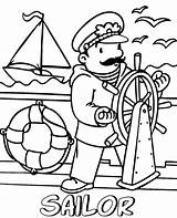 Sailor Coloring Pages sketch template