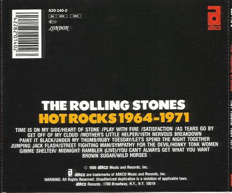 This Jukebox Rocks !!: The Rolling Stones...Hot Rocks ..The Greatest Hits 1964-1971