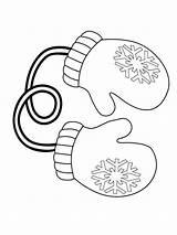 Mittens coloring pages sketch template