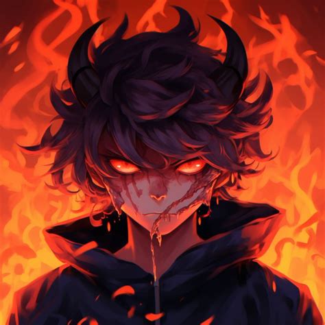 Shadowy Demon Boy - demonic anime pfp for boys | Anime, Demon, Grayscale