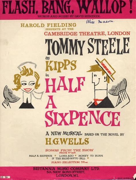 Flash Bang Wallop - From "Half a Sixpence" - Featuring Tommy Steele ...