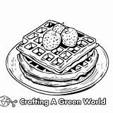 Waffle Coloring Pages  Free & Printable sketch template