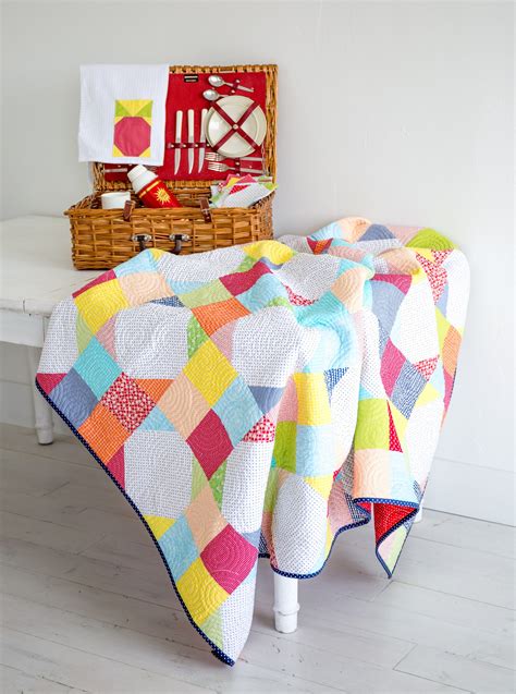 The Picnic Quilt PDF Pattern - Simple Simon and Company | Courte pointe