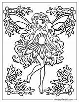 Coloring Fairies sketch template
