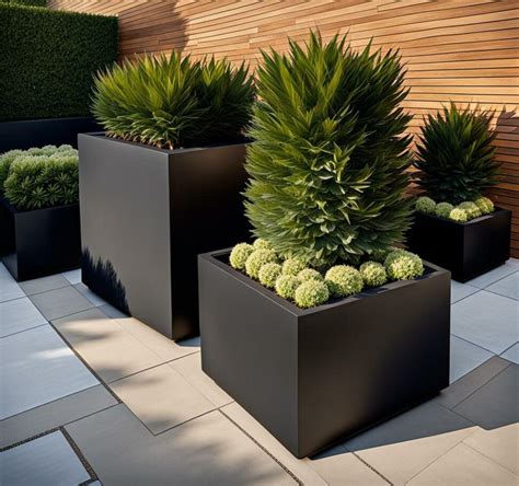 Large Black Square Planters - The Secret to an Easy, Stylish Garden - Corley Designs