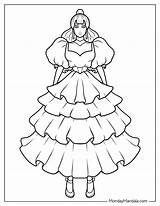 20 Dress Coloring Pages Free PDF Printables sketch template