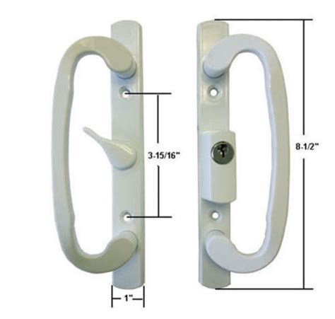 Sliding Glass Patio Door Handle Set Mortise Type A Position Center Lat ...