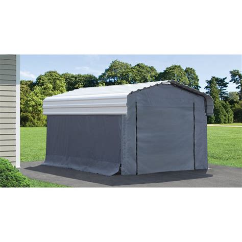 Arrow Enclosure Kit for Arrow Carport 10ft x 15ft Gray & Reviews | Wayfair