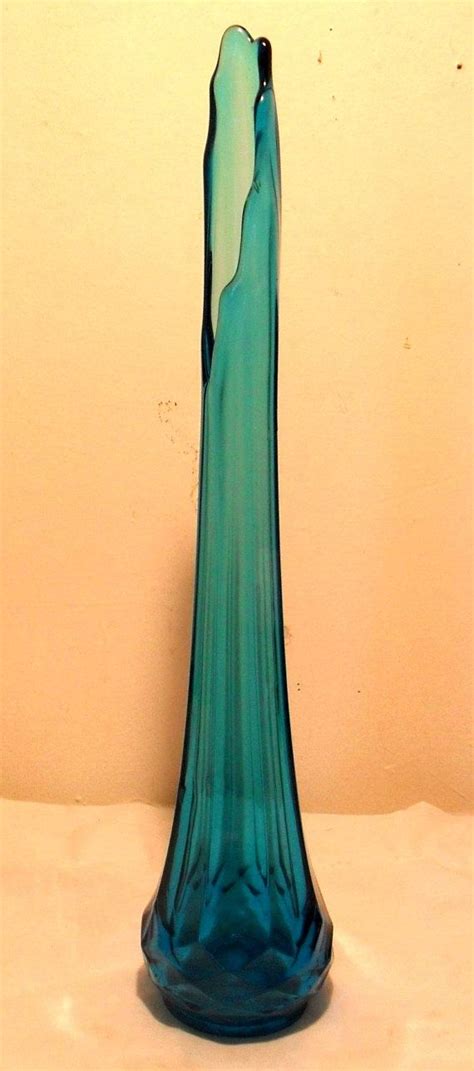 Inspirational 1960's Blue Glass Vase