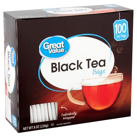 Great Value Black Tea Bags, 100 count - Walmart.com - Walmart.com