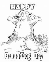 Printable Groundhog Coloring Pages sketch template