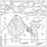 Coloring Page With Rumpelstiltskin Classical Fairy Tale For Children  sketch template