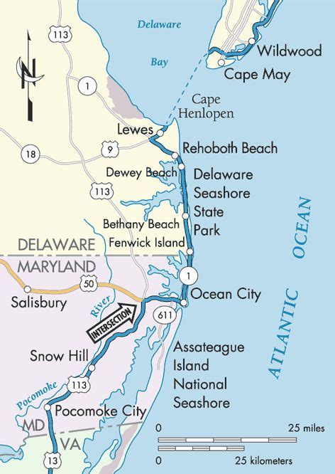 Delaware Shore Map | GOOGLESAND