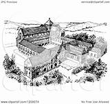 Monastery Coloring Pages sketch template