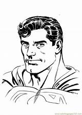 Superman Face Coloring Pages sketch template