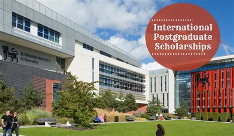 International Postgraduate Scholarships at Birmingham City University