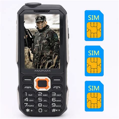 M3 Three SIM card 2.8" 3 SIM card 3 standby mobile phone Power Bank speed dial big sound ...