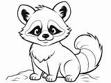 Printable Red Panda For Coloring  Page sketch template