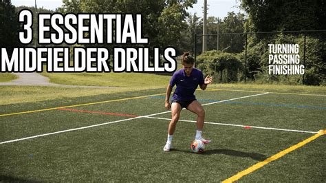 3 Essential Midfielder Drills for Soccer Players - YouTube