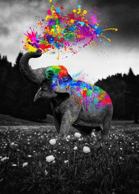 Colorful Elephant Art Wallpapers - Top Free Colorful Elephant Art ...