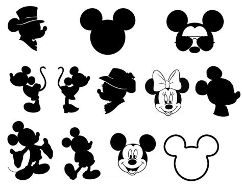 317 Svg Mickey And Friends Silhouette SVG PNG EPS DXF File