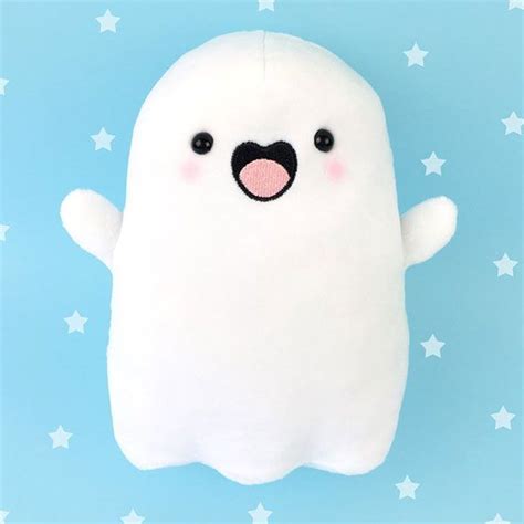 Spooky McCute kawaii ghost plush - KiraKiraDoodles Kawaii Halloween ...