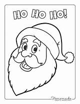 Coloring Pages Of Santa sketch template
