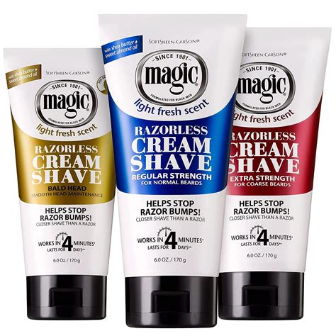 SoftSheen-Carson Magic Razorless Shaving Cream for Men - 6 oz ...