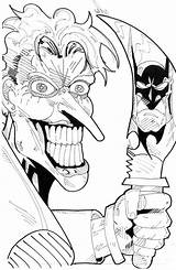 Scary Joker With Knife Coloring Page  NetArt sketch template