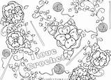 Crochet Coloring Pages PDF FILE  Etsy sketch template