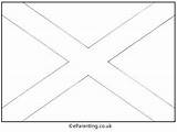 Scottish Flag Colouring Pages For St Andrews Day sketch template
