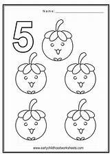Coloring Number 5 Pages sketch template
