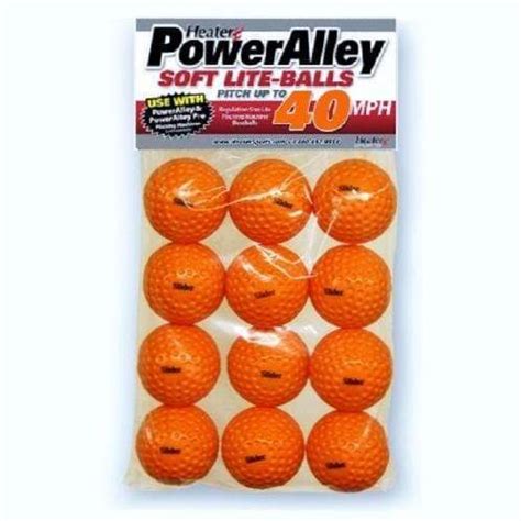Heater PowerAlley 40 MPH Orange Soft Lite Pitching Machine Baseballs – Pro Sports Equip