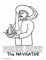 Henry The Navigator Coloring Page  My Homeschool Printables sketch template