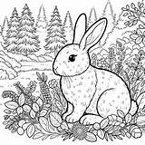 Rabbit Coloring Pages  Gem sketch template