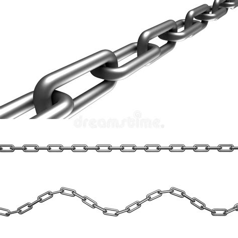 3d chain stock illustration. Illustration of steel, link - 19145238