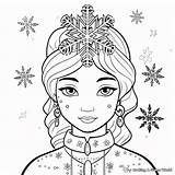 Winter Princess Coloring Pages  Free & Printable sketch template
