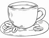 Hand Drawn Cup Of Coffee coloring page  Download Print Or Color sketch template