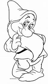Grumpy Seven Dwarfs Coloring Pages Sketch Page sketch template