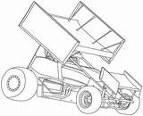 Sprint Car Coloring Pages sketch template