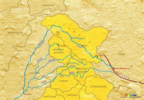 Indus River System Map