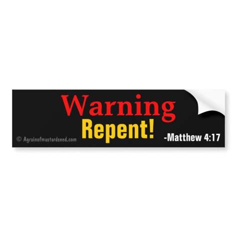 Christian Quotes Car Bumper Sticker | Zazzle