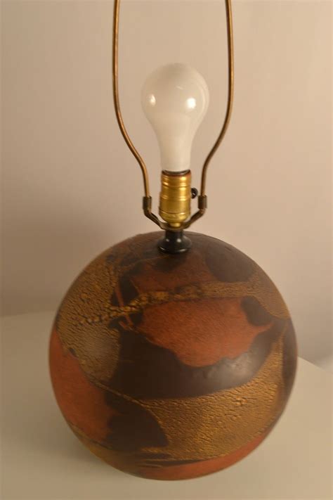 Haeger Earth Wrap Ball Form Pottery Lamp at 1stDibs | haeger pottery lamps, haeger lamps, haeger ...