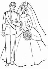 Barbie Wedding Dress Coloring Pages sketch template