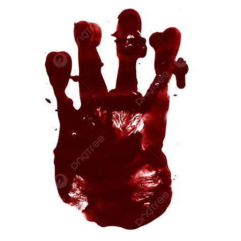 Blood Killing Handprint Bloodstain, Bloodstain, Blood, Handprint PNG ...