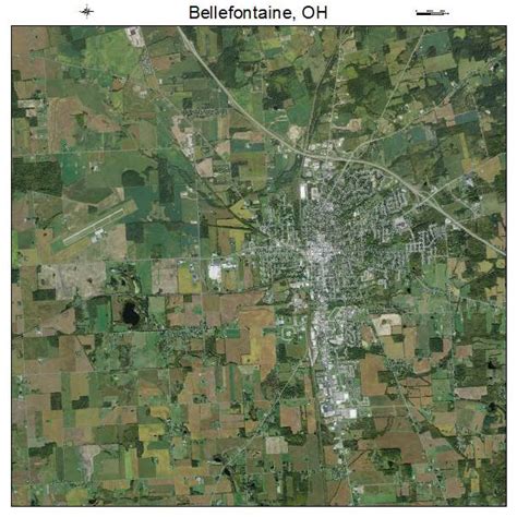 Aerial Photography Map of Bellefontaine, OH Ohio