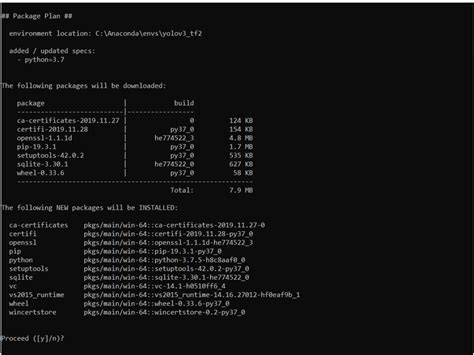 Installing TensorFlow 2.0 in Anaconda Environment