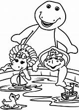 Barney And Friends Coloring Pages Birthday sketch template